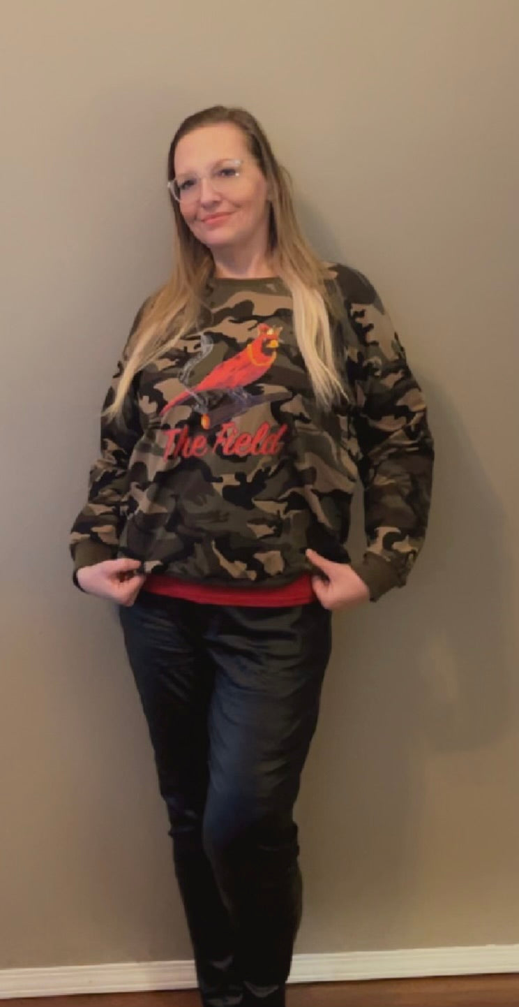 Camo Crew Neck Sweatshirt