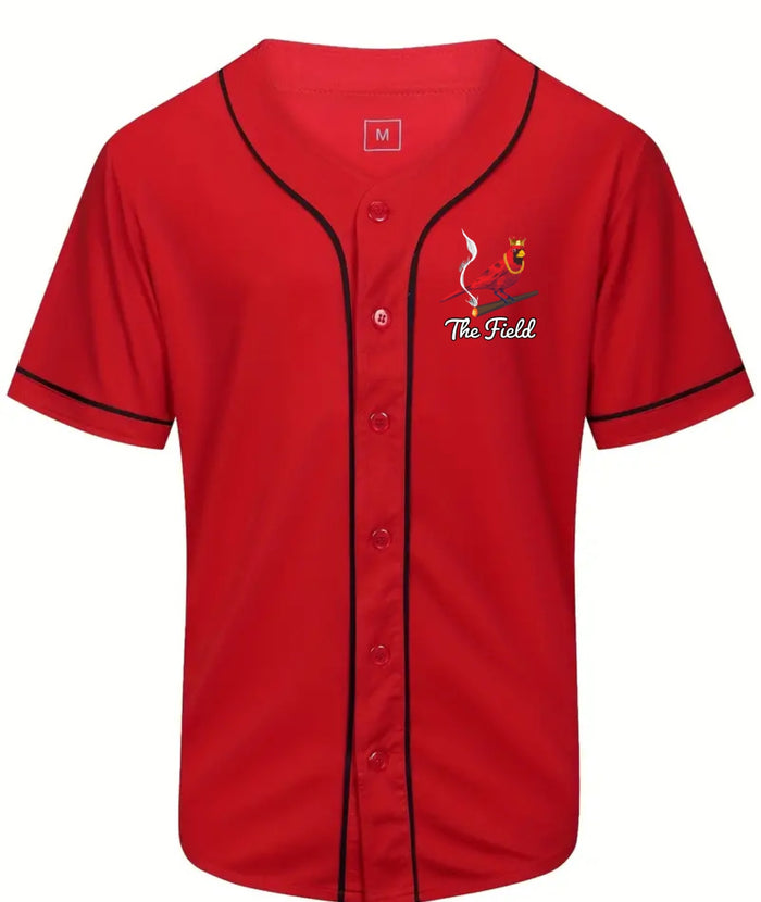 Cardinal King Baseball Jersey - Red