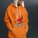 The Field Cardinal King Hoodie Dress - Orange