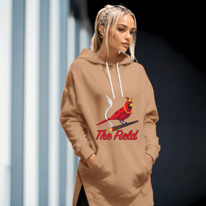 The Field Cardinal King Hoodie Dress - Tan