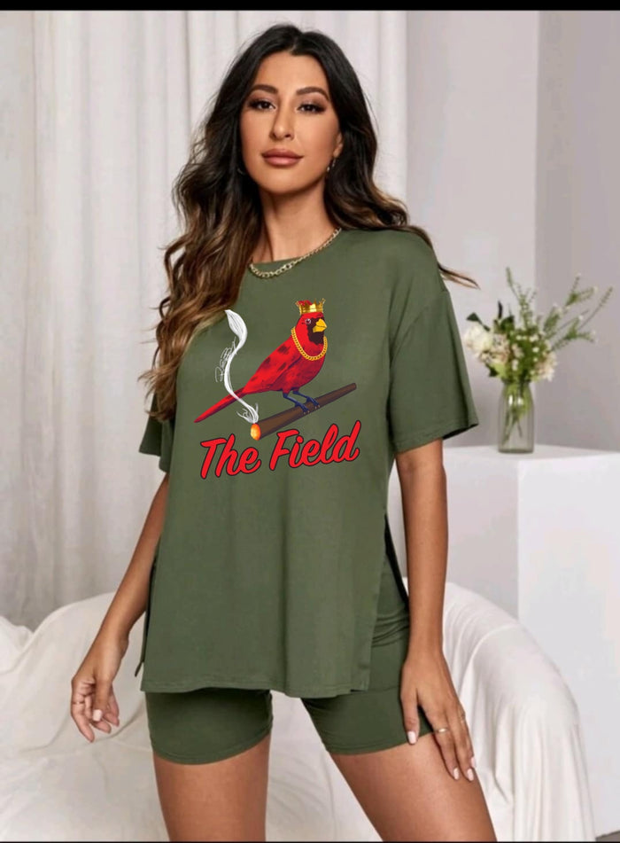 The Field Cardinal King Two-Piece Set - Olive Green