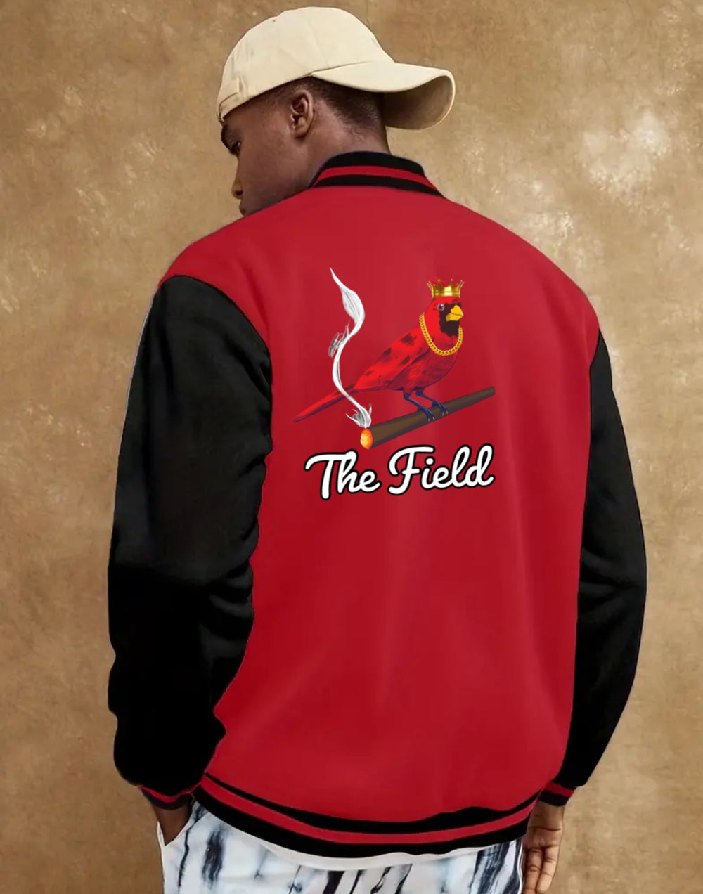 Cardinal King Varsity Jacket - Red and Black