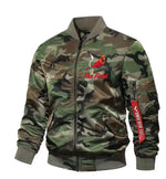 Rare and Real Camo Bomber Jacket - Front